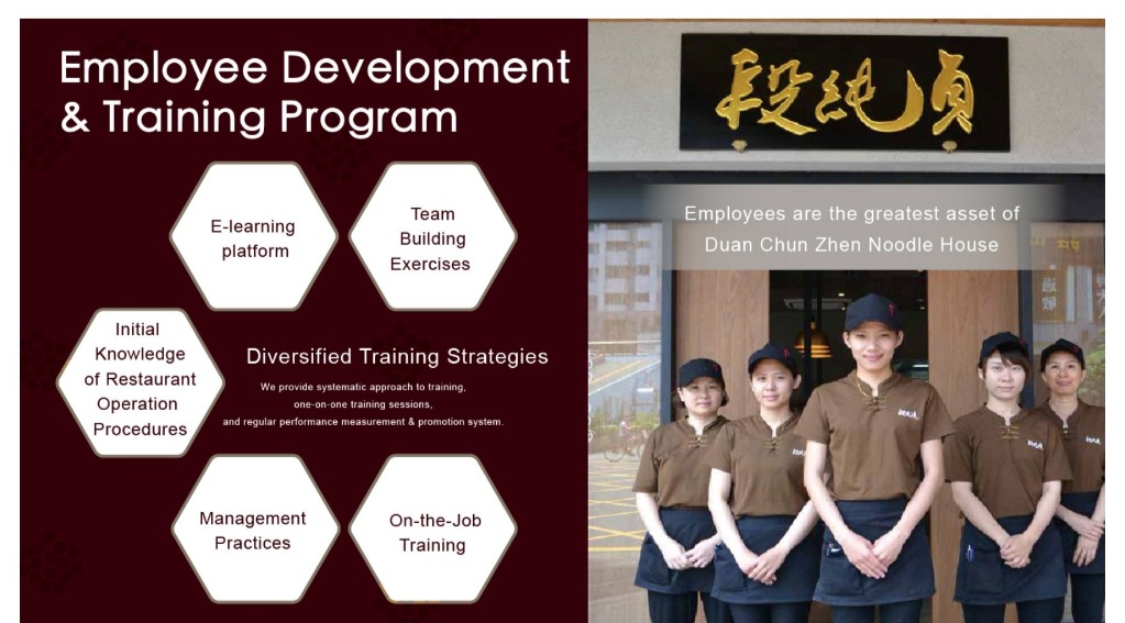 人員訓練發展上，提供多元的授課方式，讓加盟主及門市同仁能更輕鬆便捷的學到相關知識。