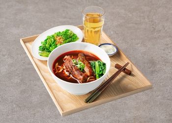 1.原味半筋半肉經典餐(內用)